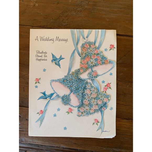 Vintage 1957 Bridal Wedding and Christmas Ephemera Cards - Picture 2 of 5